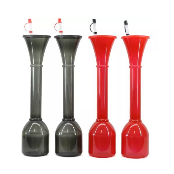 Novelty Long Neck Party Yard Cups Cold Drinking Plastic Slush Cup
