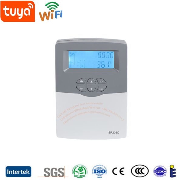Intelligent Solar Water Heater Sr208c WiFi Solar Collector Controller