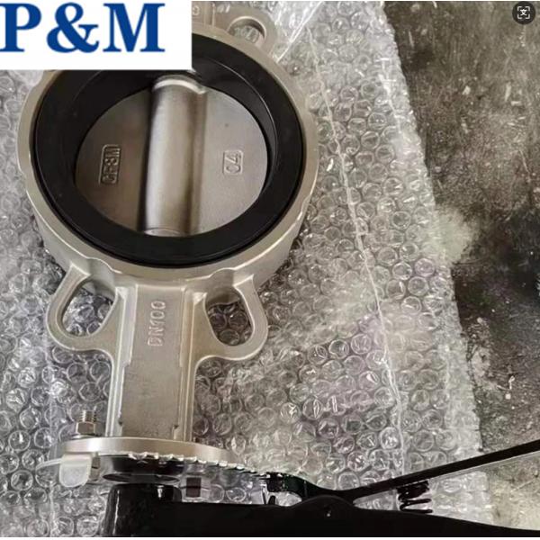 China ASTM A351 CF8/CF8M stainless steel ANSI standard wafer butterfly valve