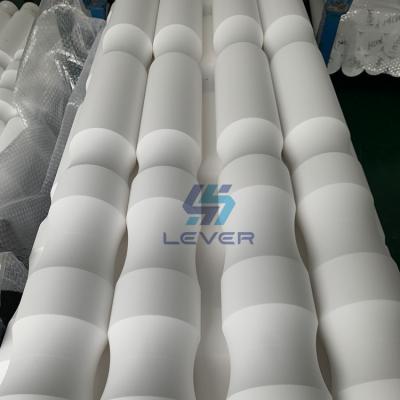 10% Porosity Round Hollow Fused Silica Ceramic Rollers For Tempered Glass Oven