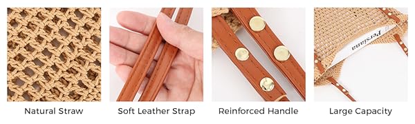 Women Small Straw Bags Summer Beach Tote Bag Handmade Woven Hobo Purse Handbag Customized New Arrival Hand Made Natural Straw Raffia Blue Striped Crochet Beach Bag Crochet Bags Custom Order