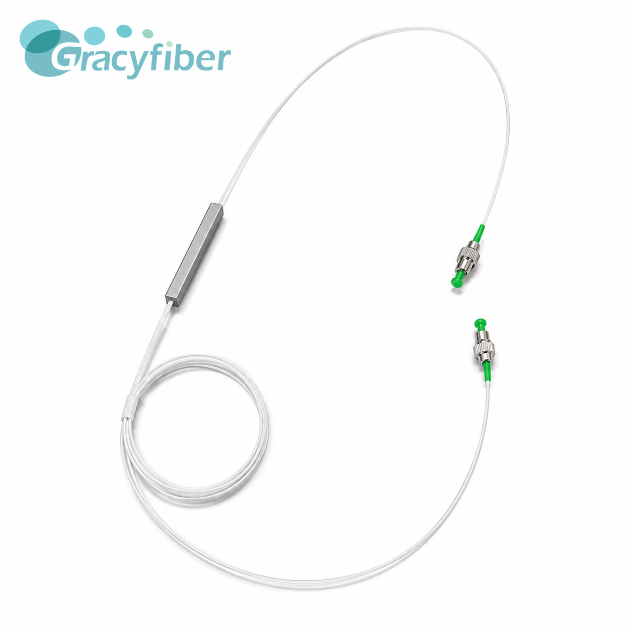 1x2 PM PLC Splitter 1310nm 50 50 Polarization Maintaining Fiber Splitter Low Insertion Loss High PER FC APC for Optical System
