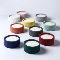 Frasco cerâmico feito a mão decorativo da vela Scented para a decoração da casa