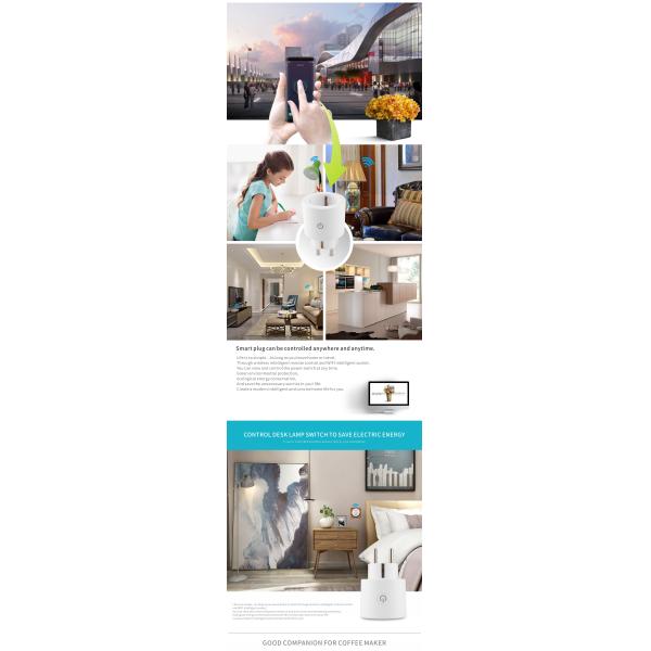 European Standard 16A Smart Plug Wi-Fi Socket Powered by Tuya