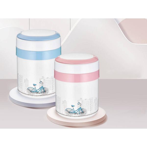 Modern style leakproof food grade stainless steel food warmer set 2L sustainable insulated soup pot with handgrip