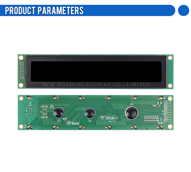 DFSTN black film 2002K-1 Character LCD Module Display Screen Large Screen Long Strip Type Long Strip LCM Screen