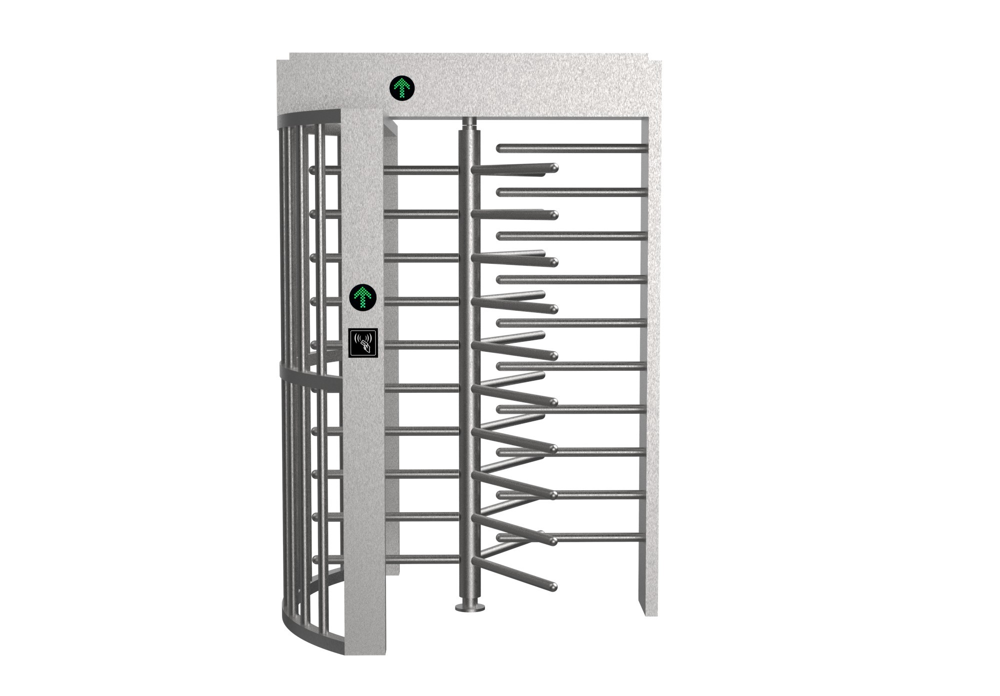 304 Stainless Steel Single Lane Full Height Turnstiles Designed for Construction Site