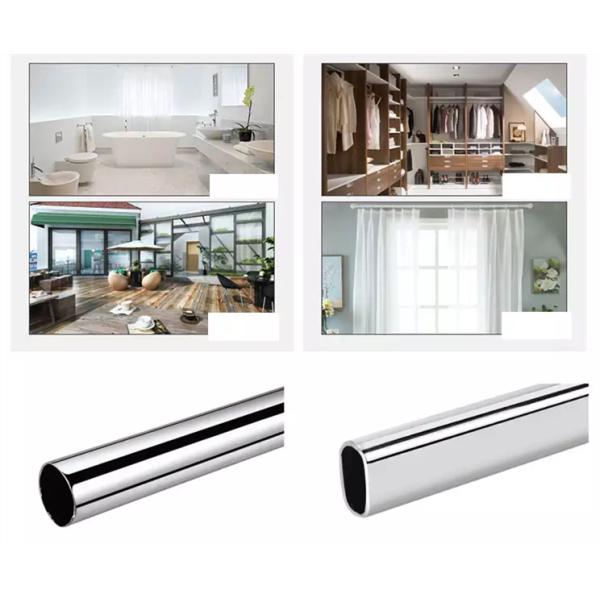 Modern Metal Wardrobe Tube Holder for Closet Rod Support Clothes Hanging Rail 25