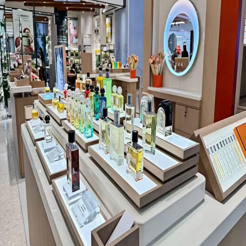 Shopping Mall Display Cabinet Glass Perfume Showcase for Cosmetic Store