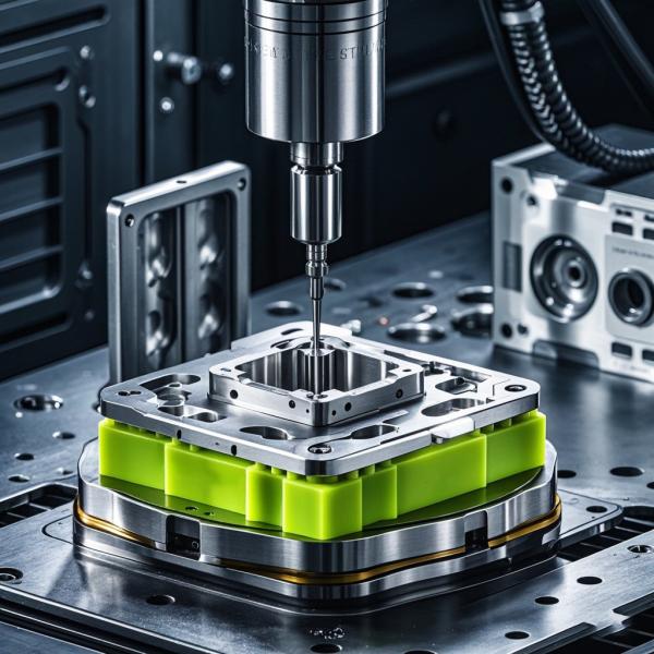 Processamento de moldes de injecção de plástico com precisão de moagem de 0,002 mm