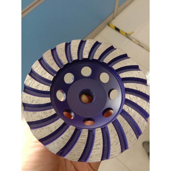 Sintered Turbo Diamond Cup Grinding Wheel Silver Brazed For Granite Using