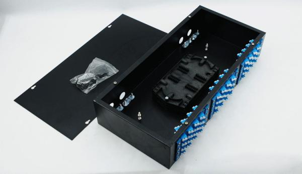XYFiber 48Port Rack Mount Fiber Optic Terminal Box , Fiber Patch Panel 2U 19 inch