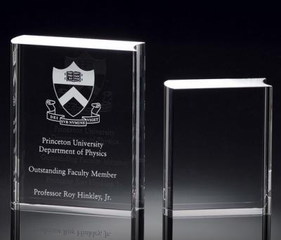 solid crystal book rectangle/3d laser solid crystal book award/2d laser crystal award/cube