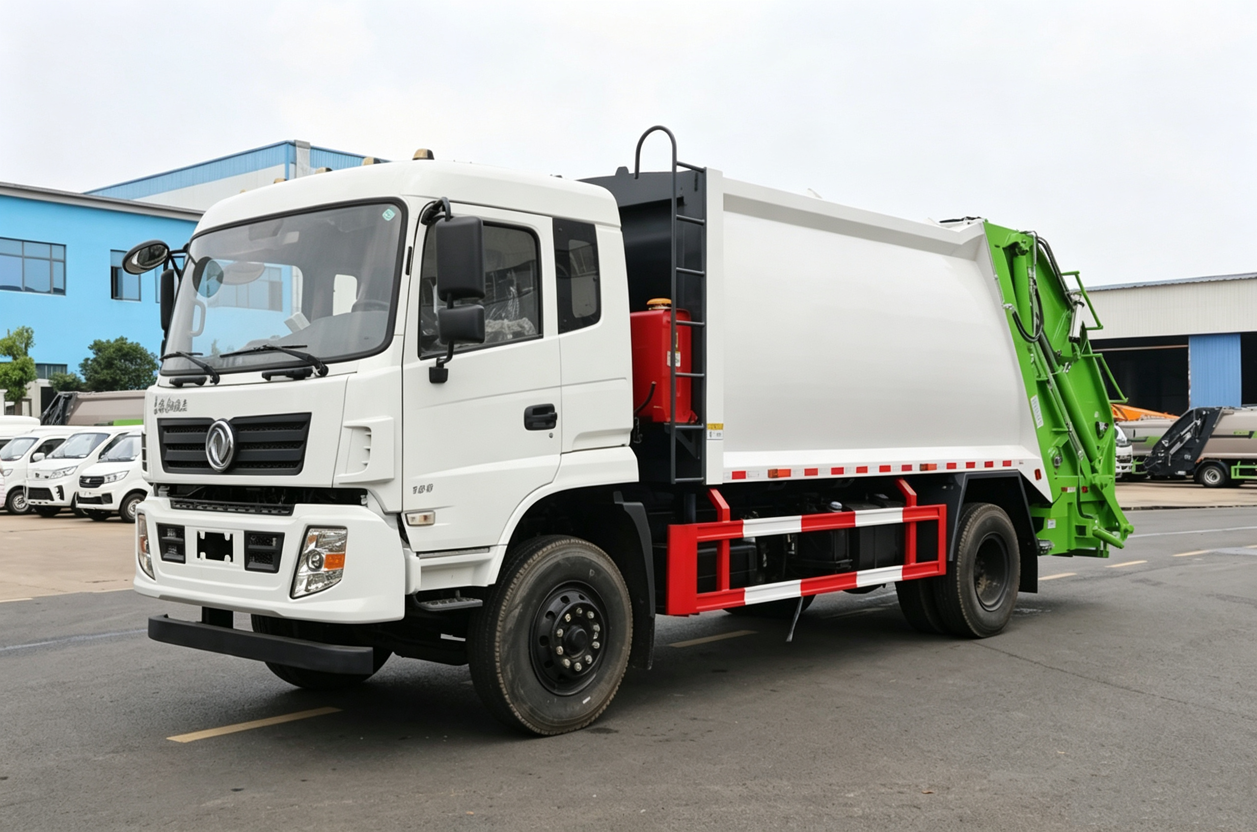 12m³ XDEM Dongfeng D9 Rear Loader Waste Garbage Compactor Truck