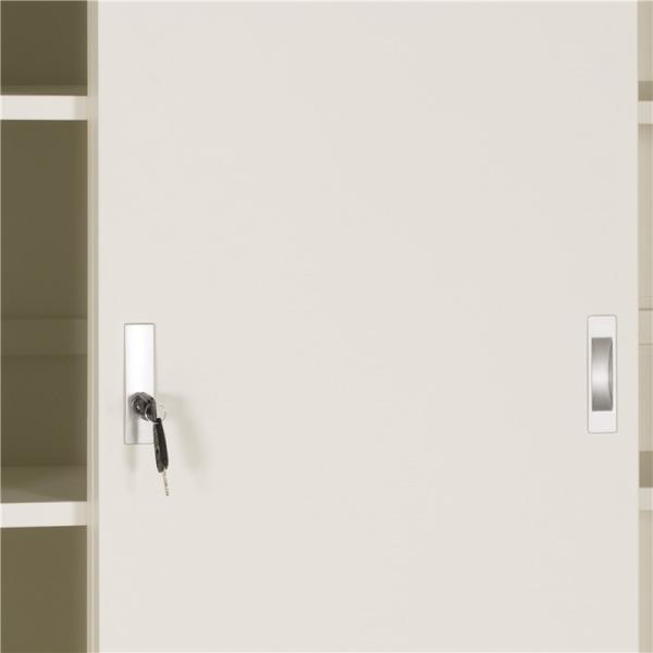 Home Furniture Design Book Cabinet Sliding Door Cabinet with 2layers