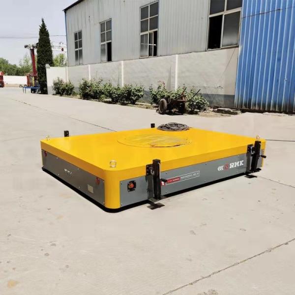 Carro hidráulico manual de transferência da bateria, trole de transferência do material de placa 5T de aço