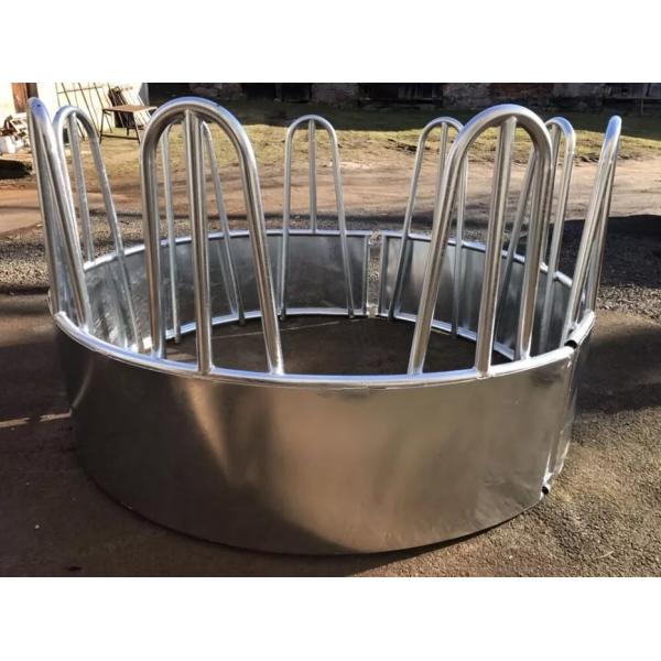 Metal Galvanized Steel Round Bale Pasture Hay Rack Livestock Feeder