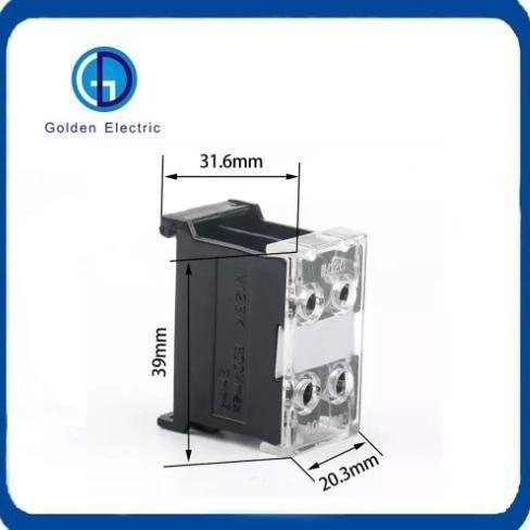600V 130A Wire Terminal Connector Wire Connecting Terminal Block 100K with Steel Screws