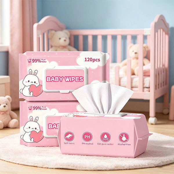 Baby Wipes 120pcs/Bag | Ultra-Soft Gentle Cleansing for Newborn & Sensitive Skin