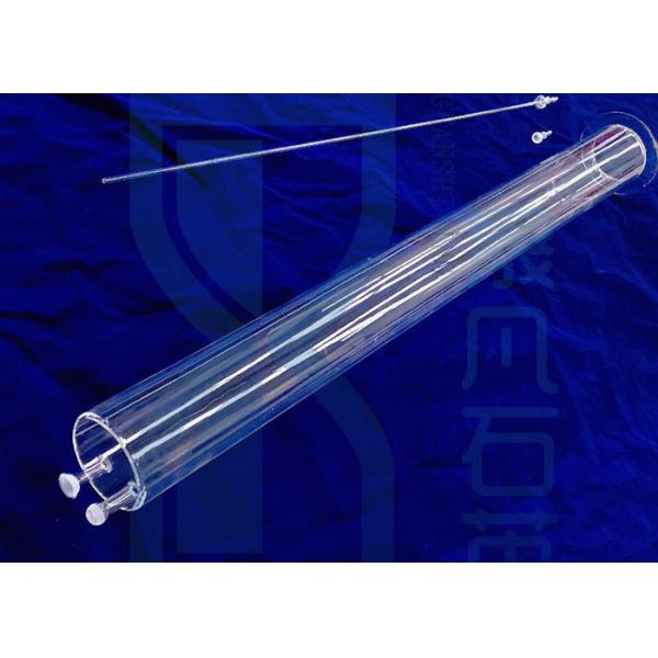 Tubo de cristal de cuarzo de OD300mm SIO2 para el reborde del horno de tubo