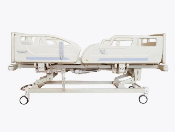 DH-II-B Five-Function Electric Bed with Full-Coverage Guardrails 125mm Silent Casters