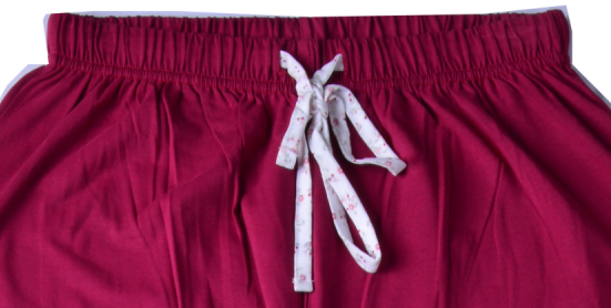 Embroidered Womens Cotton Knit Pajamas / Ladies Loungewear Sets Any Color Available