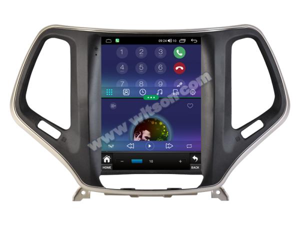9.7'' Tesla Vertical Screen For Jeep Cherokee 5 KL 2014-2018 Android Car Multimedia Player
