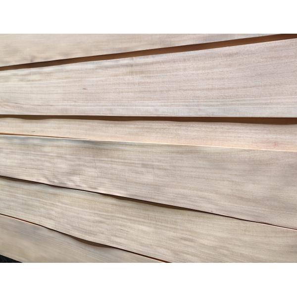 Rubber Wood Veneer Width 9cm-35cm For Wall Decoration / Doors And Windows