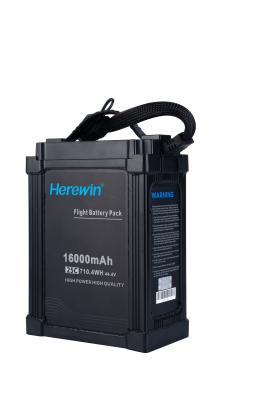 Capacidade real 44.4V Bateria de UAV inteligente de lítio 16Ah com bateria de íons de lítio em células BMS