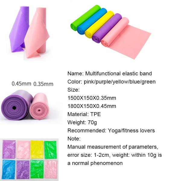 Yoga athletic athletic resistance bands workout Stretch Gym Training Elastic 150CM