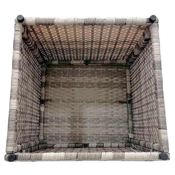 Garden Furniture Outdoor Low Price Wicker Garden Outdoor Plastic Rattan Sofa With Chaise Lounge