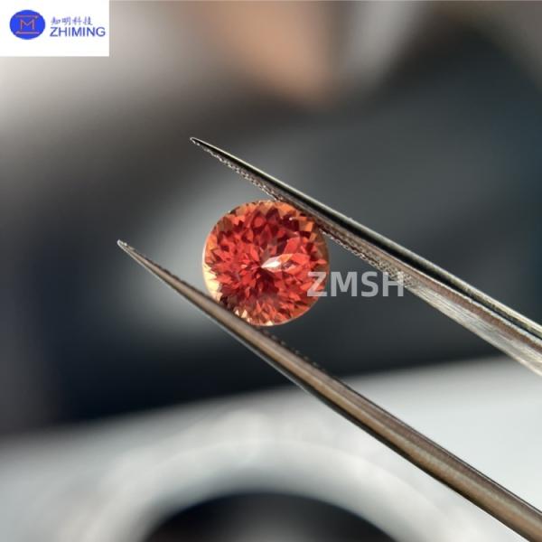 Saphir Padparadscha Cultivé en Laboratoire pour la Joaillerie et les Biens de Luxe