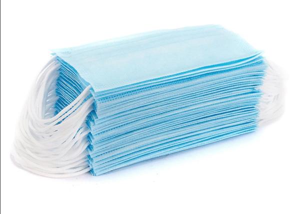 3 Ply Disposable Non Woven Face Mask With Ear Loop Easy Breathability
