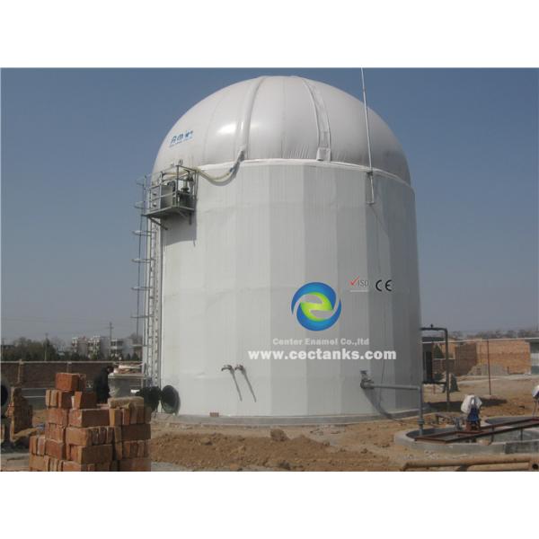 Le traitement des déchets anaérobie de plantes aquatiques de rebut avec le verre fondu à l'émail en acier boulonné échoue le conteneur de silo