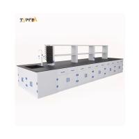 Bench de laboratoire en polypropylène résistant aux acides, Bench d' île de laboratoire ISO 60cm
