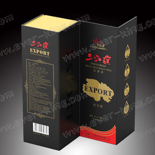 Подарок вина пакета картона логотипа фольги коробки бутылки OEM одиночный