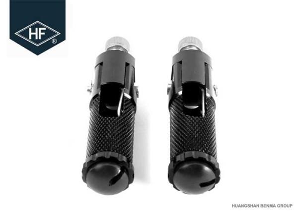 6 Colors Motorbike Modification Parts , Folding Footrests Custom Motorcycle Foot Pegs