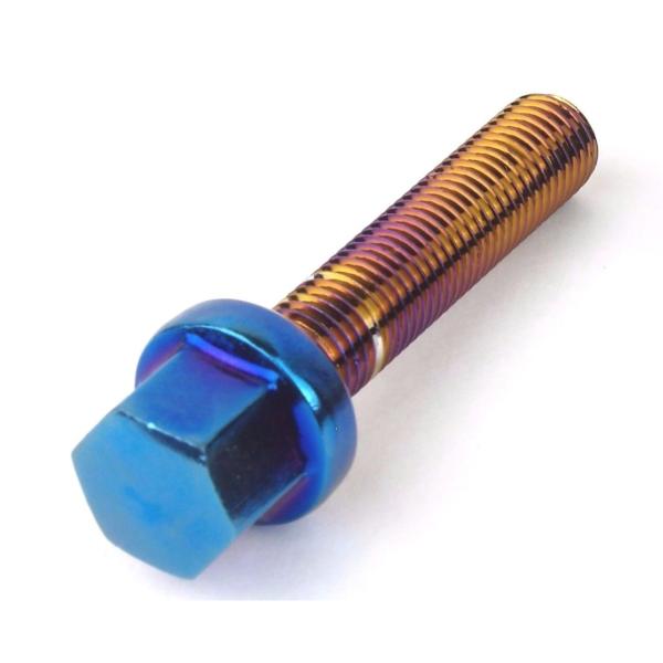 Blue Neon Car Wheel Lug Bolts 0.88 Inch Diameter High Precision For Benz Series