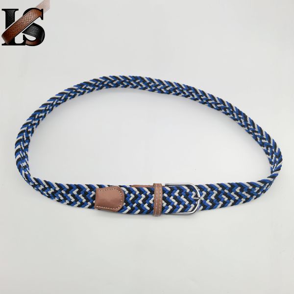 Custom Elastic Elastic Stretch Belt for Unisex Braided Belts Casual Web Weave Knitted Belts