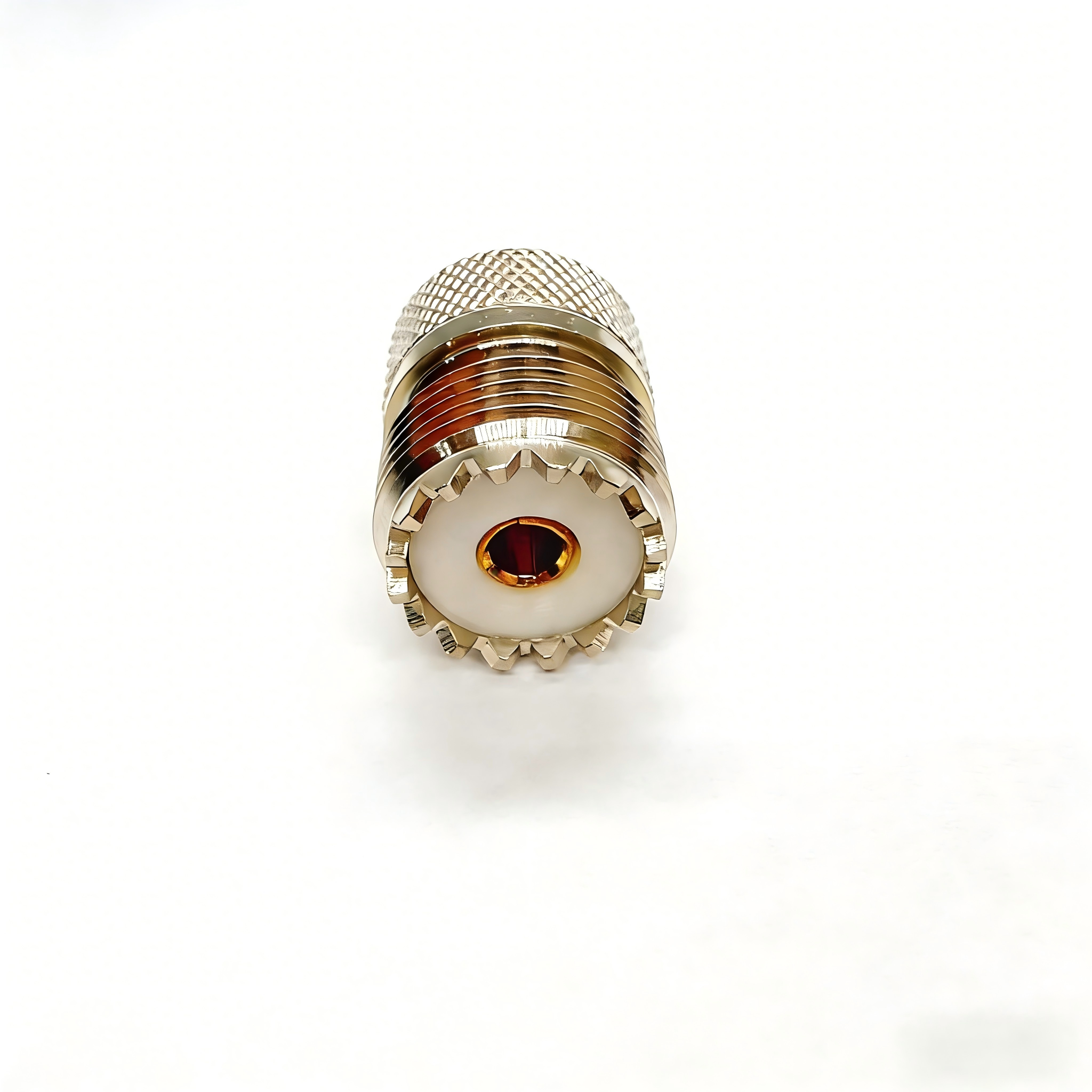 Female Crimp Type RF Connector UHF/PL259 with Nickel-plated Brass and PTFE Insulator for LMR240 Cable