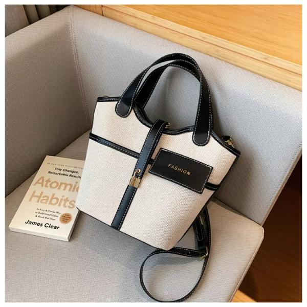 All Seasons Basket Crossbody Bag Leather Luxury Handbags For Women's Shoulder Tote