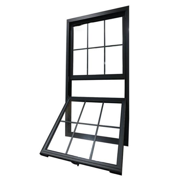 Glass Window Vinyl Aluminum Single Double Hung Windows with Chinese Top Hardware