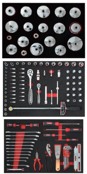 128pcs Oil Station Tool Solution Bowl Shaped Oil Grid Wrench Tool Holder Set Oil Filter Wrench Set For Car Maintenance