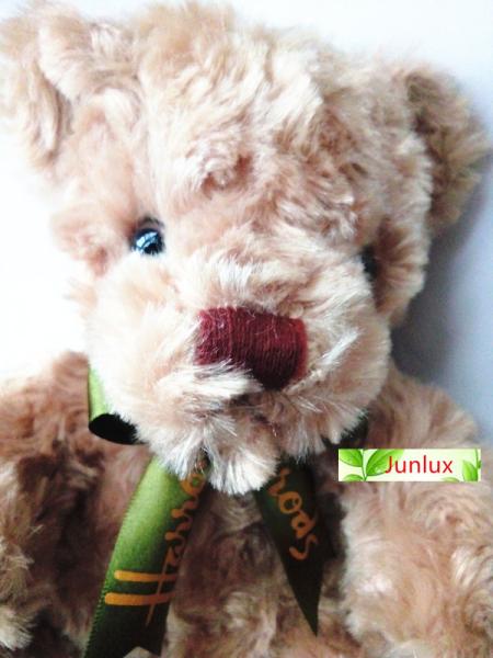 Plush 20cm Size  Bear With Tie On Neck Christmas Holiday Present Teddy Bew Children KIDS Stuffed Toys OEM Items Fashion