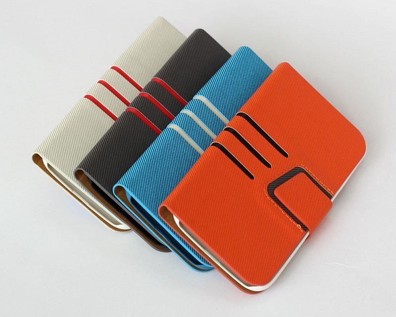 Sports Style PU Leather Wallet Orange Case For Galaxy S4