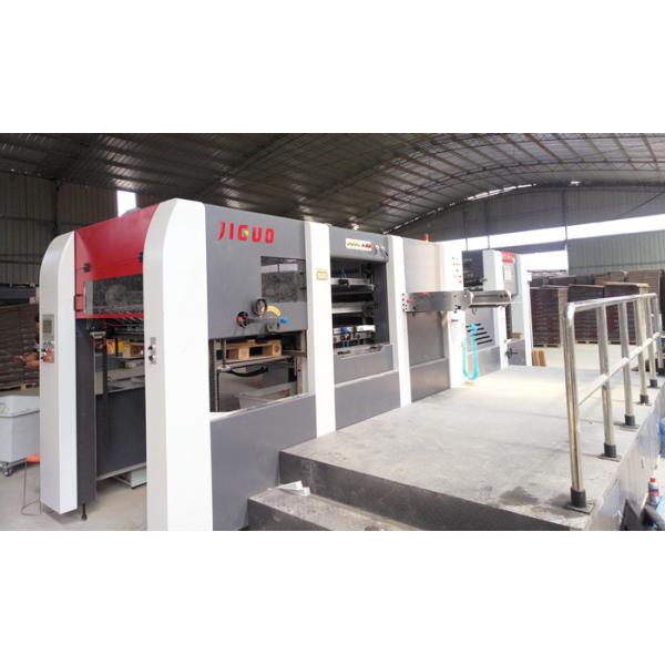 La velocidad 6500shipping y manipulación del papel de la cartulina de la máquina de desmontaje que corta con tintas graba en relieve la máquina