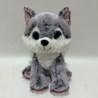 2024 Nova série Big Eyes Sitting Husky Plush Toy Fábrica de Auditoria BSCI
