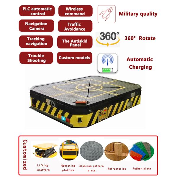 Вагонетка переноса AGV тяжелого груза автоматическая