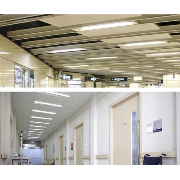 IP44 Purified 2ft 4ft LED Tube Batten Light 36w 48w AC 220V 110LM 6500K Milky led replacement tubes