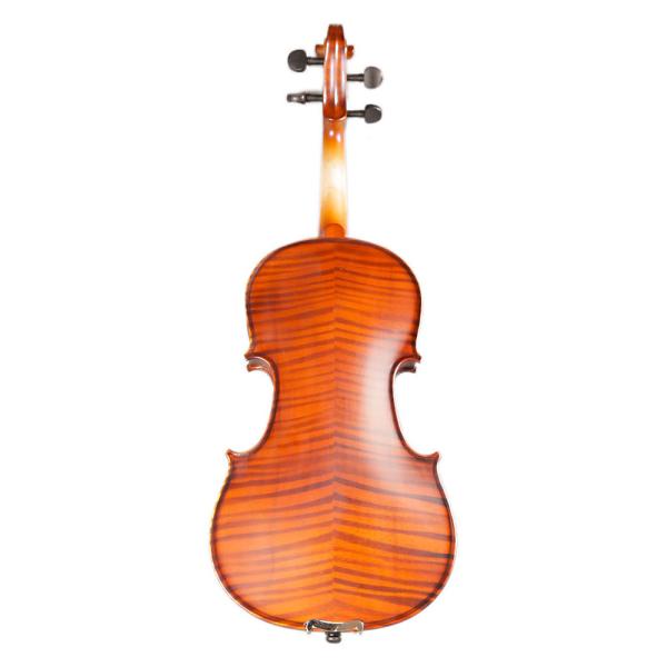 Tengling FLV2113 Full Size Flamed Solid Wood Violin Handmade for Beginner Spruce wood production, because of its softer
